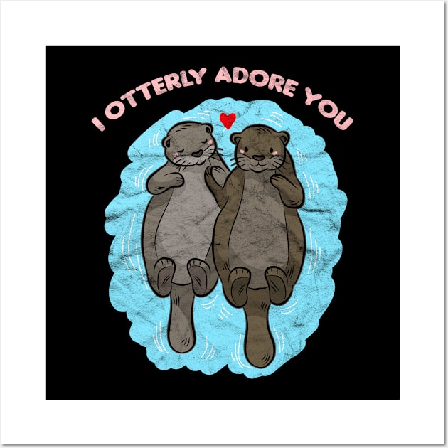 I Otterly Adore You Wall Art by AlphaDistributors